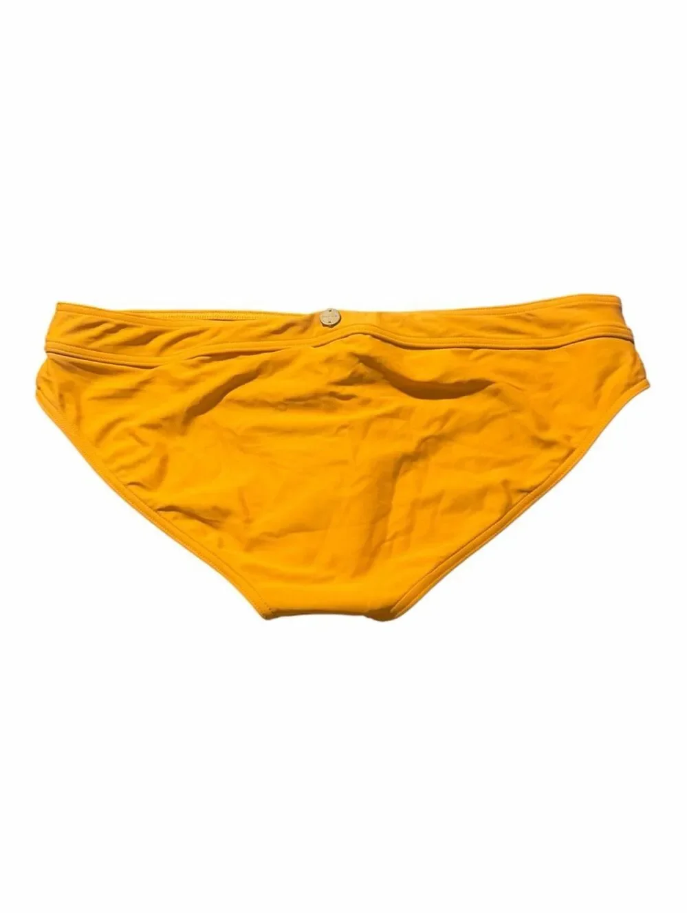prAna Ramba Swim Bottoms XL Amber Yellow Mid Rise Bikini Bottoms